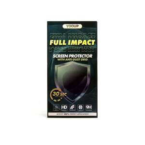 Karc és ütésálló fólia fekete kerettel iPhone 12/12 Pro Yooup Full Impact 92288924 