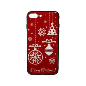 Üveges hátlappal rendelkezó telefontok karácsonyi mintával iPhone 7 Plus/8 Plus piros 92295089 