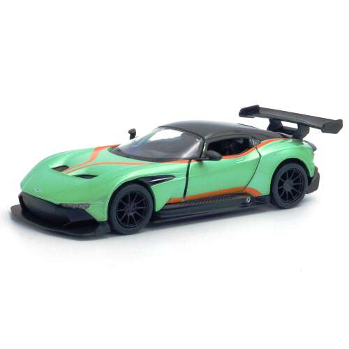 Aston Martin Vulcan öntött fém modell autó, zöld színben, 1/32 méretarány - Játék autó