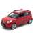 Welly Kia Soul fém modell autó, piros, 1:24 méretarány, elülső nézet