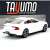 Tayumo Volvo S90 1:32 méretarányú modell autó, fehér, hátulnézet