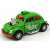 Zöld Volkswagen Beetle Custom Dragracer játék autó, Kinsmart