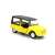 Welly Citroen Mehari 1968 öntött fém modell autó, sárga, elülső nézet, 1/24 méretarány