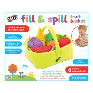 Jucarie cos cu fructe pentru bebelusi, Fill and Spill, Galt 1005410 92306631 Jucarii set Supermarket