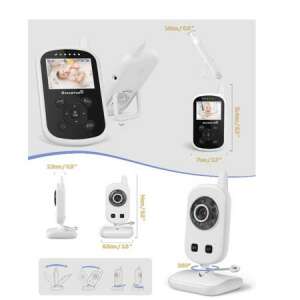 GHB babafigyelő kamera UU24, 2,4 hüvelykes LCD kijelző, automatikus éjszakai látás 92311568 Bébiőrök & Légzésfigyelők