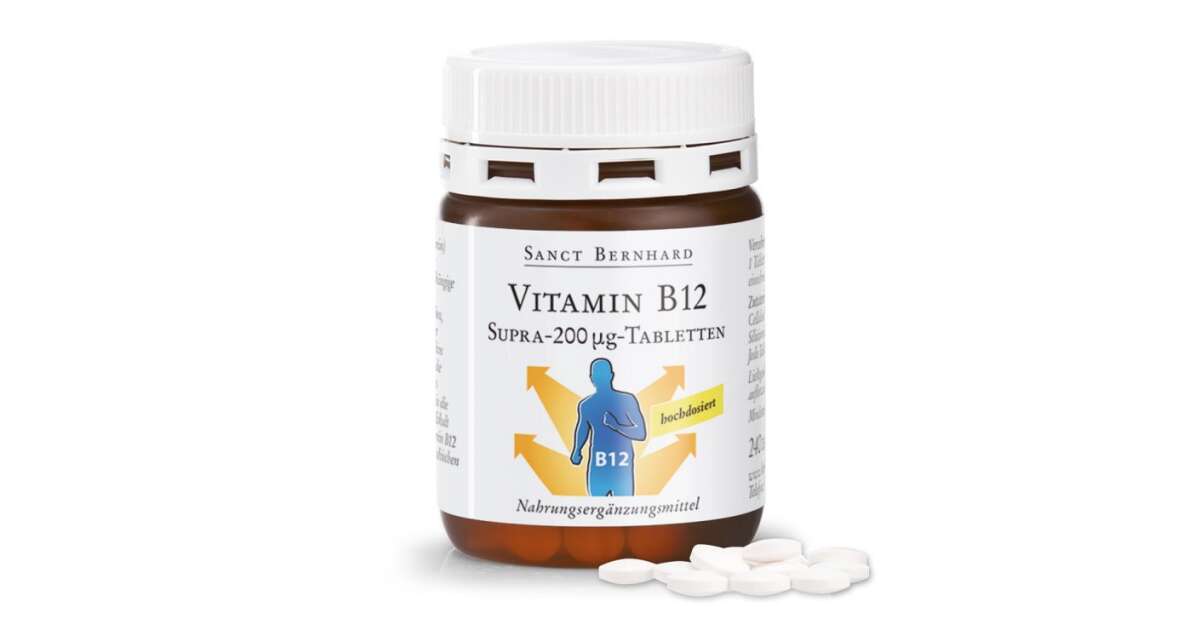 Sanct Bernhard B12-vitamin Supra tabletta 240 db | Pepita.hu