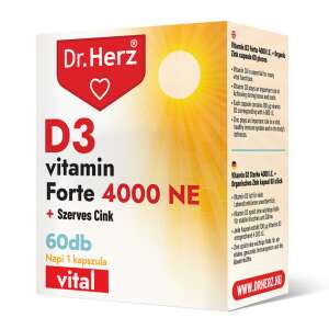 Dr. Herz D3-vitamin 4000 NE+Szerves Cink kapszula 60 db 92312930 