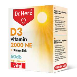 Dr. Herz D3-vitamin 2000 NE+Szerves Cink kapszula 60 db 92312931 
