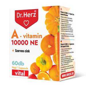 Dr. Herz A-vitamin 10000 NE + Szerves Cink 60 db kapszula doboz 92313047 
