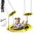 GardenLine 100cm yellow nest swing with child using it