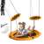 GardenLine 100 cm orange-black nest swing with child sitting on it