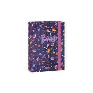 Ars Una Enchanted A4 mappa, lila színű, varázslatos mintával, gumiszalaggal zárható - Füzetbox