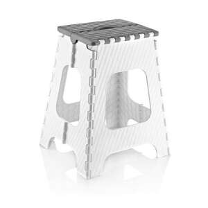 Skladacia plastová stolička 45,5 cm -sivá