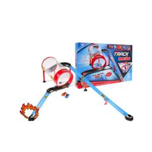 Track Racing 57 piece extreme race track with two small cars - Motorway & Parking Garage