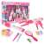 Girl's Creator 2 in 1 Hair Beads & Braider set, includes hair braiding tool, hair bead applicator, hair brush, hair ties, clips, and beads
