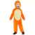 Pokémon Charmander jelmez gyerekeknek, 3-4 éveseknek, narancssárga overall kapucnival, elülső nézet