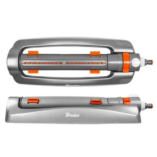 White Line WL-Z22 18-dýzový nastaviteľný oscilačný postrekovač, sivá a oranžová, dosah 375 m2