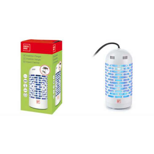 Swissinno PREMIUM elektromos rovarcsapda, 3 watt LED, beltéri használatra, legyek és szúnyogok ellen