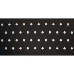 Black weed control fabric with white planting holes, 20 micron, 100x60mm-0,95x5m - Gardening Tool
