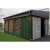 Bradas Fence Wall Green Solid 19 cm x 26 m, 1200 g / m2, green privacy fence installed on a wooden shed