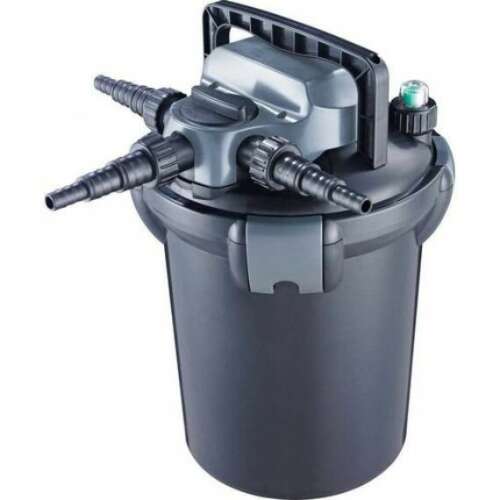 Jebao CBF-6000 UVC 9W pressure filter for ponds, black, 3/4 view
