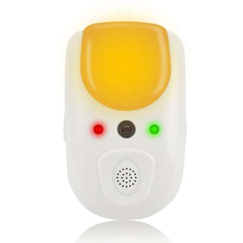 Weitech 2 in 1 Ultrasonic and Electromagnetic Pest Repeller, 60m2 coverage, white, with LED light