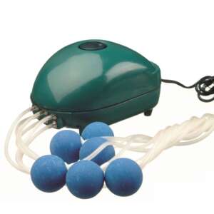 Ubbink AIR 1000 pond aerator, green pump with 5 air stones and hoses - Landscaping