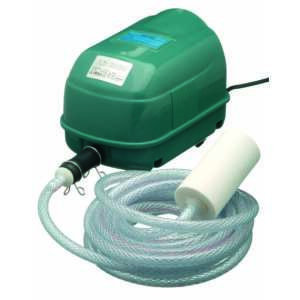 Ubbink AIR 2000 Teichluftpumpe, grün, Innenbereich, mit Schlauch und Luftstein - Garten