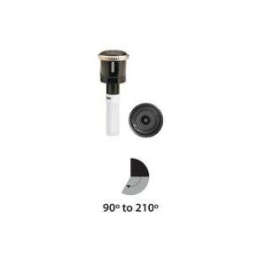 HU MP Rotator 2000 sprinkler head, 90 to 210 degrees, black, with adjustable spray pattern - Sprinkler Head