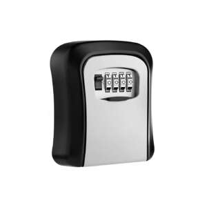 IdeallStore® Key Safe Box, 4-Digit Combination Lock, Wall Mount, 11.5 cm - Safety