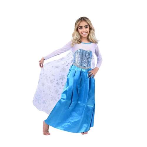 Elsa hercegnő Fagyasztott jelmez lányoknak, IdeallStore®, kék, 5-7 év, Halloween - Szerepjáték