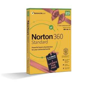 Norton 360 Standard 10GB 1 Felhasználó 1+1 gép 1 éves dobozos vírusirtó szoftver 92336491 