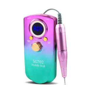 SG702 Mobile Drill, professional rechargeable nail drill for manicures and pedicures, with LCD display and variable speed control - Nail grinder