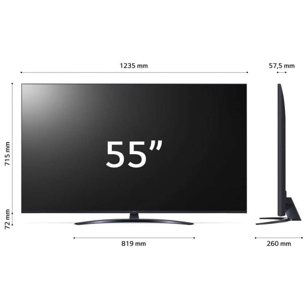 Lg 55ur81003lj 4k uhd smart led televízió, 139 cm, web os, thinq...