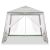 Ikonka kerti Pavilon zárható oldalfallal, szúnyoghálóval 2.4x2.4m - Fehér 118955245