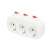 Home TPF 3K 3-way grounded power strip with switches