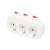 Home TPF 3K 3-way grounded power strip with switches