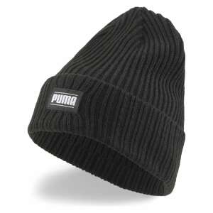 Puma black ribbed beanie with logo - Men's Hat