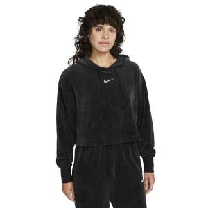 Nike Women's NSW VLR MOD CROP PO Hoodie, Black, Size L - Nike