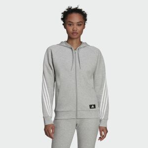Adidas Hooded Sweatshirt W Fi 3s Fz Reg H57289 - Women's Grey XXS 131346936 - Adidas Women's Sweater