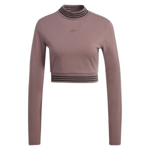 Adidas Grena Crop Top long sleeve front view - Adidas Women's Sweater