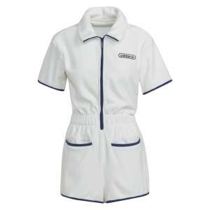 White Adidas Originals Rumper jumpsuit for women, front view - Fashion & Clothing