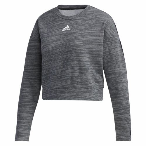 Adidas Women's Gray Cropped Sweatshirt