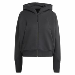 Adidas Z.N.E. Women's Black Full-Zip Hoodie - Adidas Women's Sweater