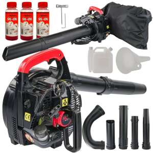 Suflanta / Aspirator 4 in 1 pe benzina cu tocator, 3.5 cp, Red Technic RTODL0058