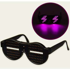 Black LED light up party glasses for kids with 16 different light modes - Party Decoration