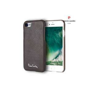 Pierre Cardin barna bőr telefontok iPhone 7, 8 és SE 2020 modellekhez - Pierre Cardin