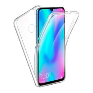 Huawei P Smart 2019 Telefontok - átlátszó szilikon előlap + plexi hátlapi tok 360° 92444026 