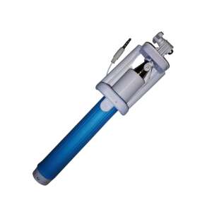Earldom Selfie Monopod, kék és fehér, kinyitható selfie bot 3,5 mm-es jack csatlakozóval fotók és videók készítéséhez - Earldom