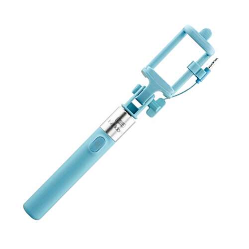 Earldom Selfie bot, világoskék, ezüst, jack csatlakozóval